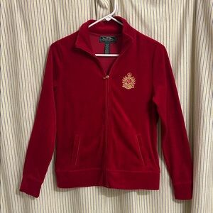 Lauren Ralph Lauren Red Jacket with Gold Emblem
